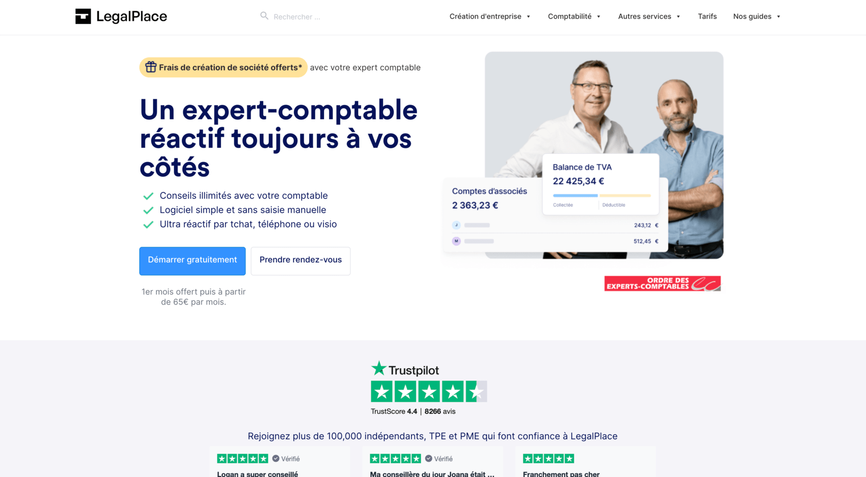 LegalPlace expert comptable en ligne